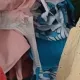 Kid Girl's Regular Basic Solid Color Holiday Sweatpants Mintblue