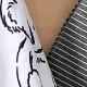 Baby Boy Koala Print White/Grey Striped Short-sleeve Snap Romper BlackandWhite