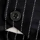 2pcs Baby Boy Cotton Classic Stripe Short Sleeve Lapel Jumpsuit Black