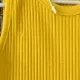 Girl Cotton Camisole Top Avant-garde Solid 1pc Toddler Holiday Regular Yellow