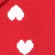 بدلة تنورة 2 - 6 سنوات حريمي كم طويل بطبقات جلد صناعي شكل قلب أحمر