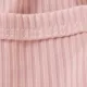 Ribbed Solid Pocket Decor Sleeveless Baby Romper Light Pink