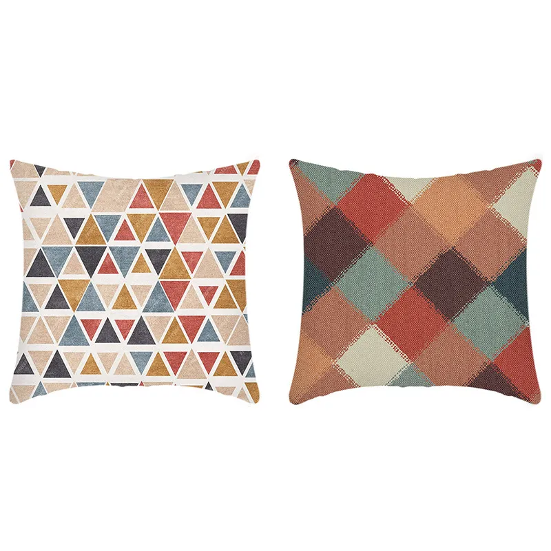 

2-Pack Minimalist Line and Geometric Pattern Throw Pillow Covers (Pillow Core not included)