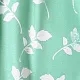 Baby Girl All Over Floral Print V Neck Short-sleeve Snap-up Jumpsuit Light Green