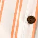 Toddler Girl Floral Print/Stripe/Orange Button Design Ruffled Cuff Bowknot Strap Romper Jumpsuit Shorts orangewhite