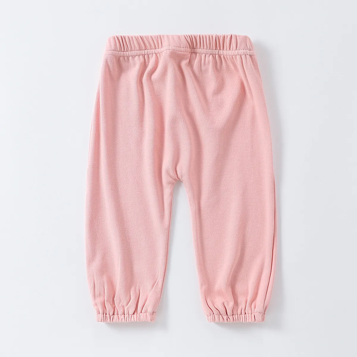 Kid Boy's Casual Solid Color Pants  Pink big image 1