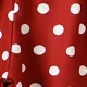 2pcs Toddler Girl Trendy Polka dots Flutter-sleeve Jumpsuits & Belt Burgundy