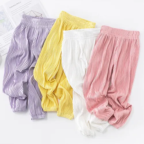 Pantalones de chándal con patrón de ondas transpirables geniales para niña