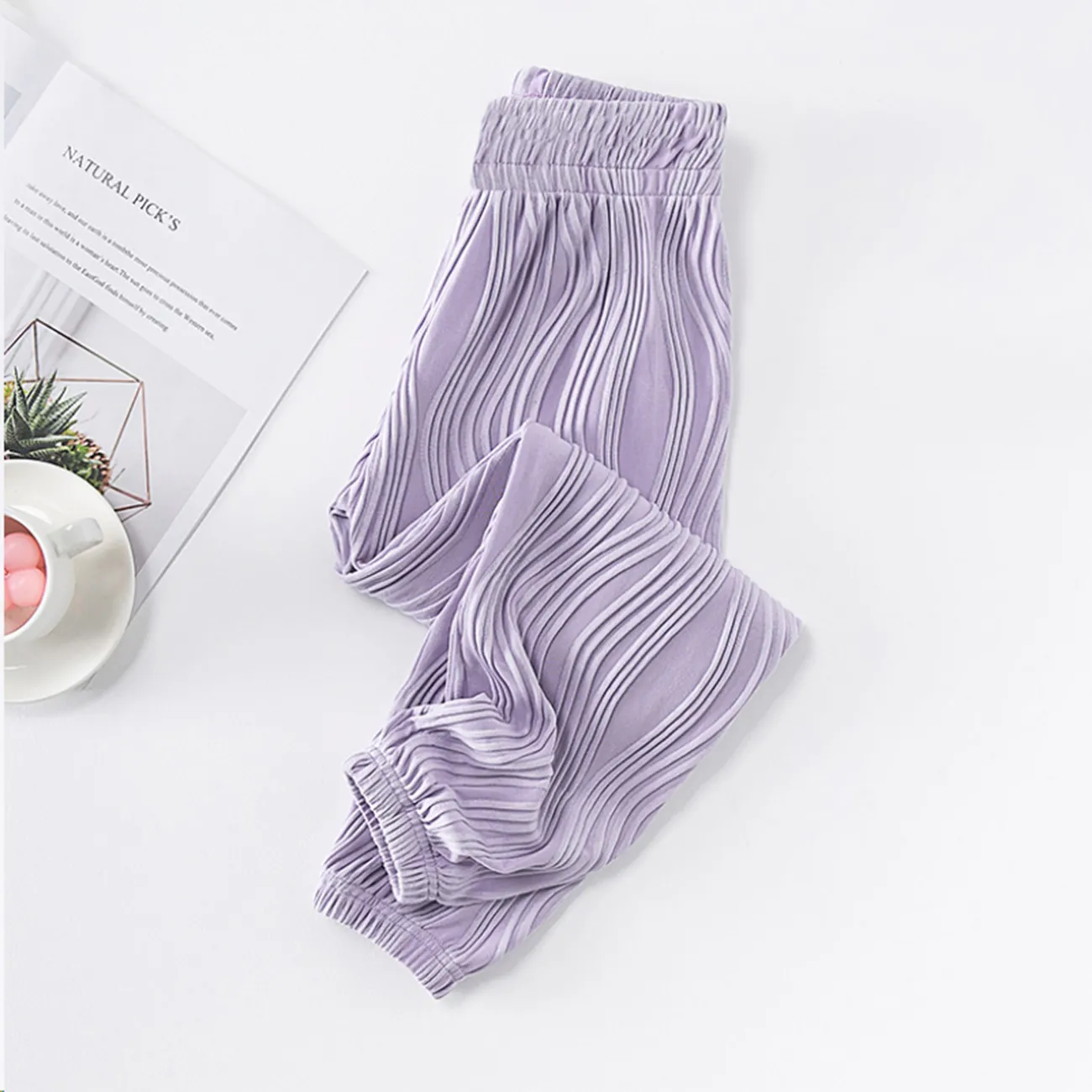 Pantalones de aire acondicionado Cool Wave para niña pequeña Púrpura big image 1