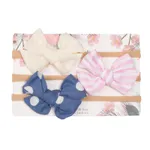 3-pack Baby/toddler Girl Butterfly Bow Hairbands Color-E