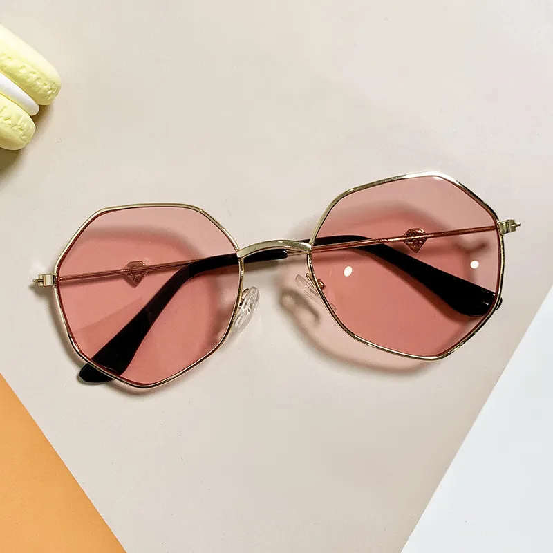 Toddler/kids Girl/Boy Casual Geometric Sunglasses with Sun Protection and Cute Decoration Pink big image 1