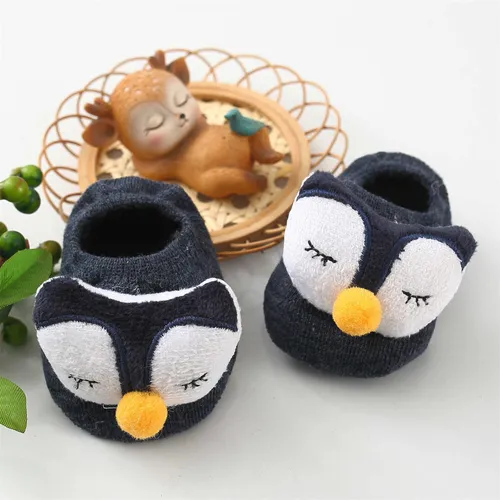 Bebê / criança menina / menino infantil anti-derrapante meias de piso com design animal bonito
