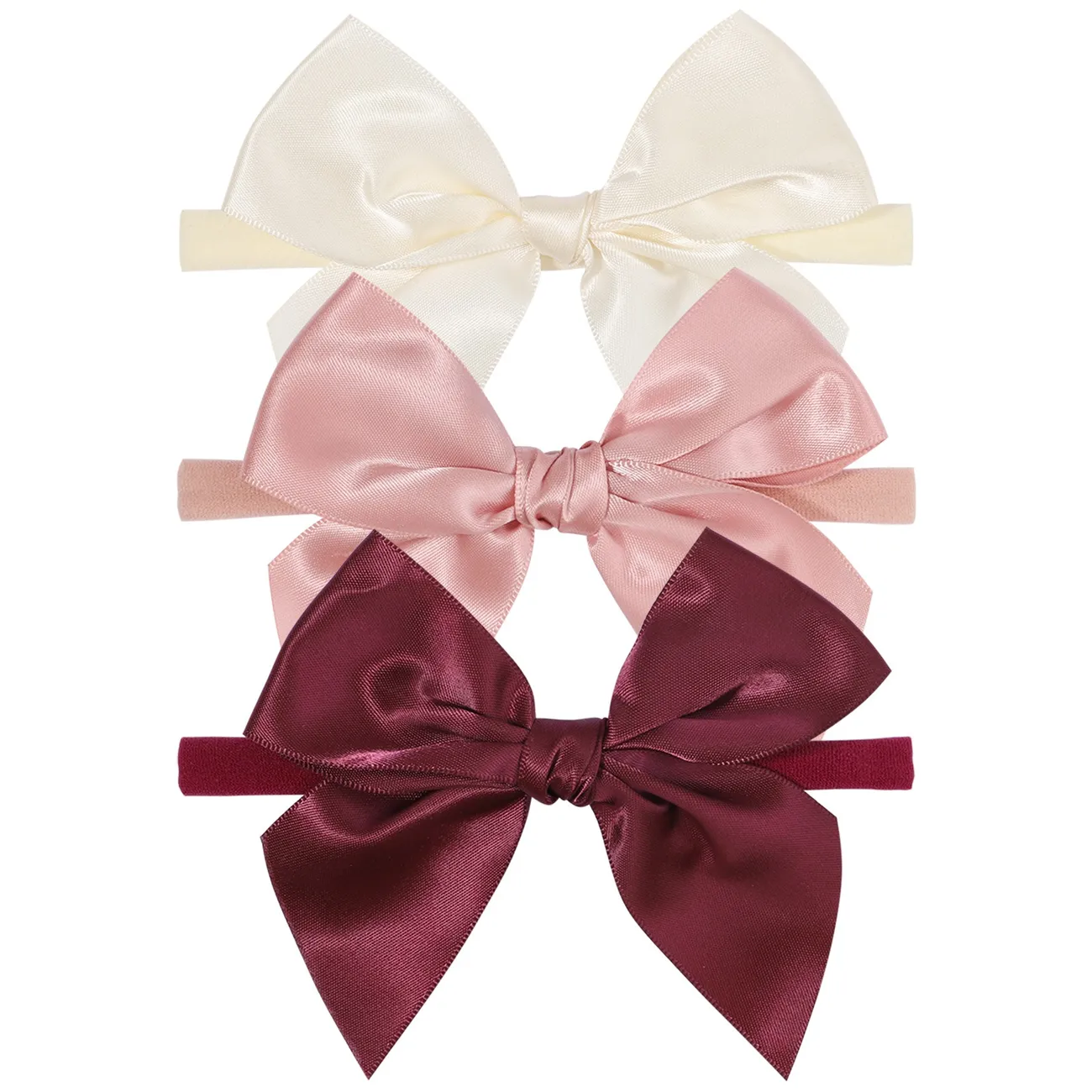 Baby Girl Sweet Simple and Versatile Headband with Bow Design Pink big image 1