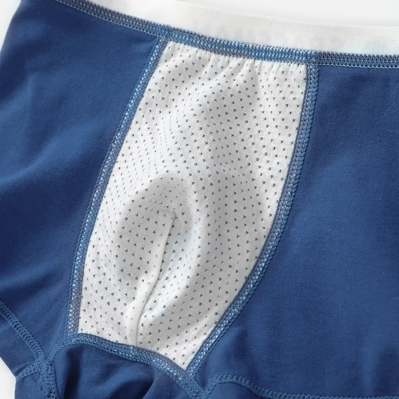 4 قطع طفل صغير / طفل صبي طفولي شخصية القطن الملابس الداخلية مجموعة أزرق غامق big image 1