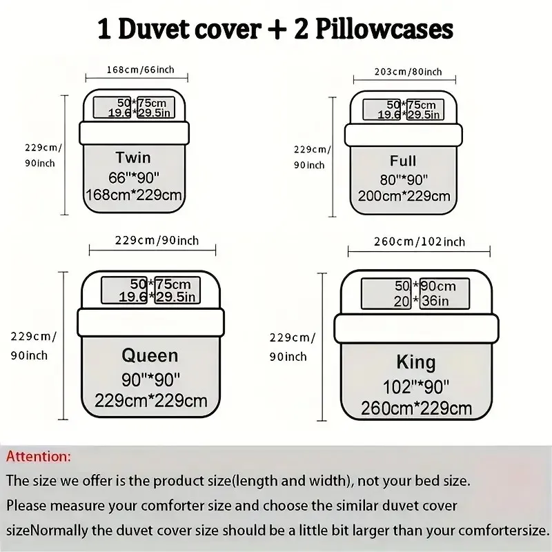 2/3 Stück einfache Satin-gestreifte Polyesterbettwäsche, einschließlich Bettbezug und Kissenbezüge weiß big image 1