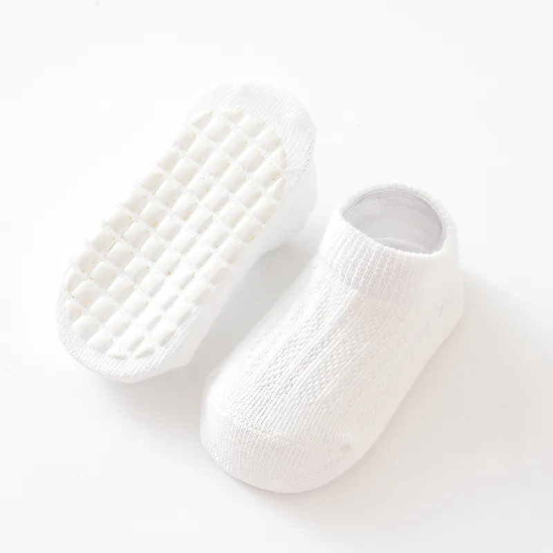 

Baby/toddler Candy-Colored Combed Cotton Point Glue Boat Socks for Spring and Summer