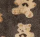 2件 嬰兒 中性 鈕扣 熊 童趣 長袖 長腿連身衣 棕黑色