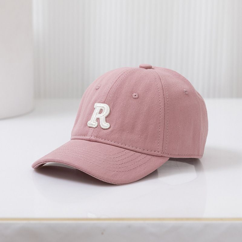 R Letter Embroidery Sun Protection Baseball Cap for Mommy and Me