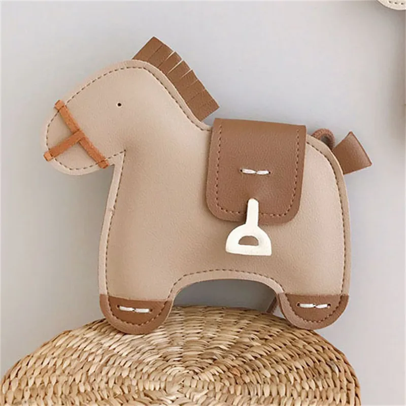 

Toddler/kids Girl/Boy Childlike Handcrafted Horse Shaped Crossbody Bag