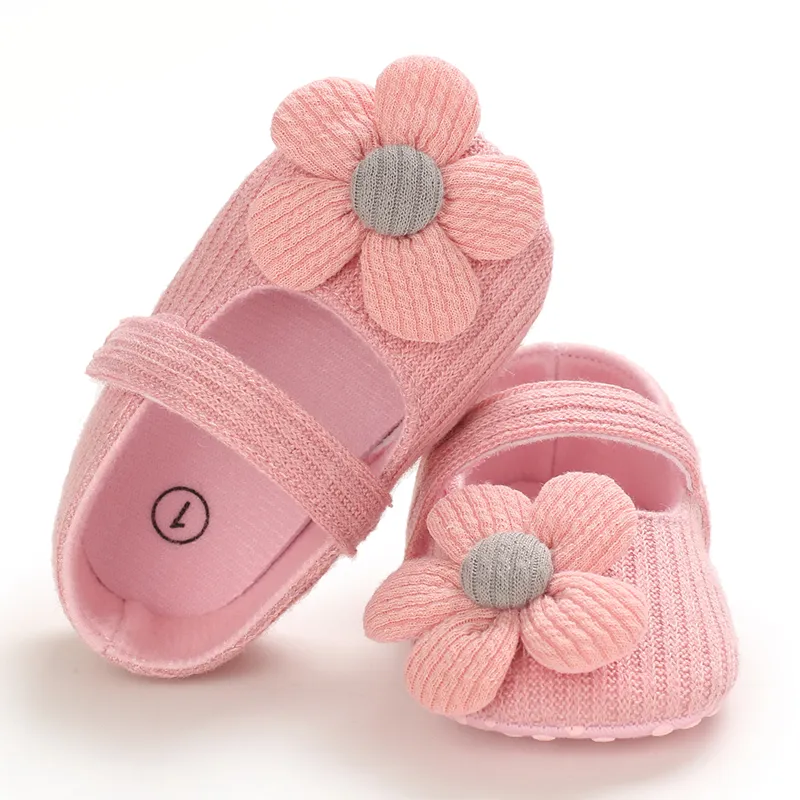 嬰兒 女 甜美 植物花卉 學步鞋 粉色 big image 1
