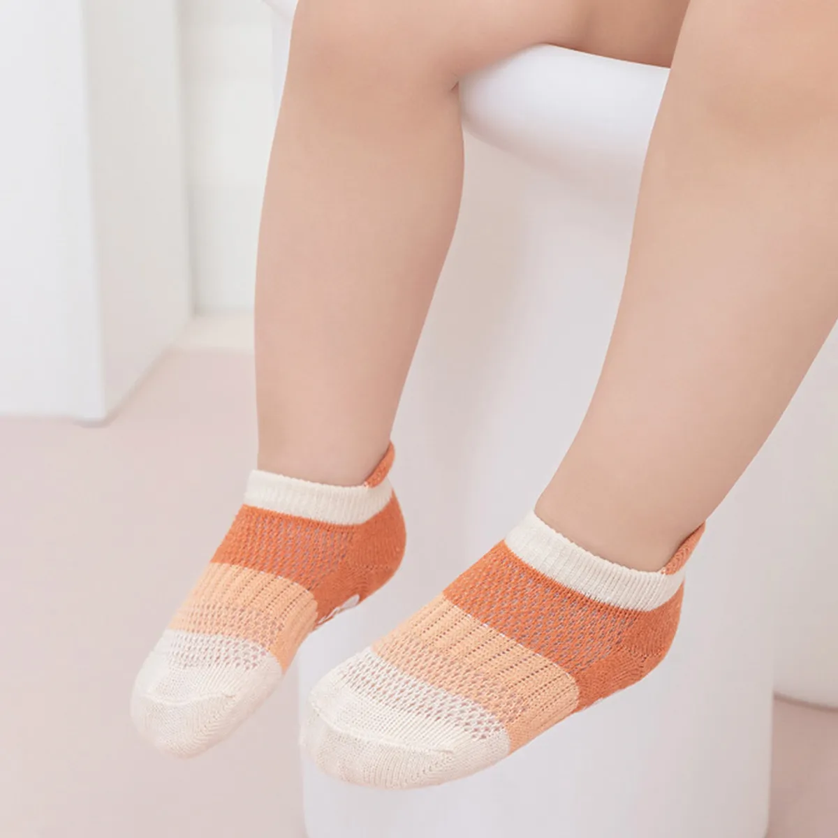 Paquete de 5 calcetines antideslizantes para botes para bebés/niños pequeños / niños Amarillo big image 1