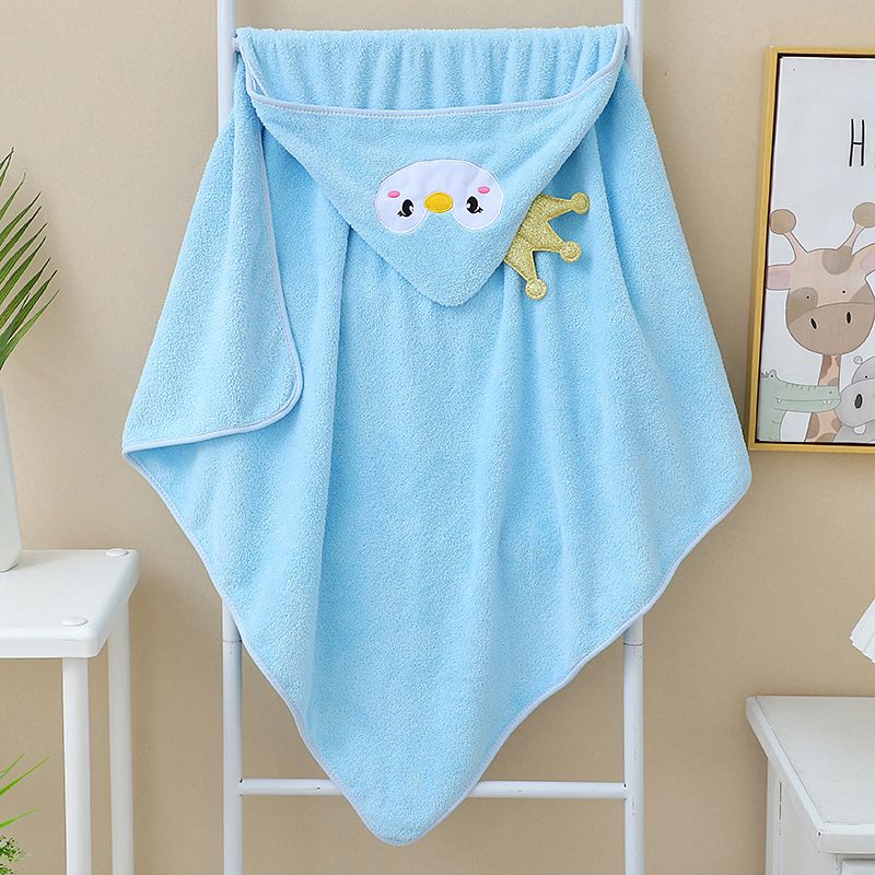 Hooded Penguin Toddler Swimsuit for Unisex: Animal Pattern Flannel 1pc Set