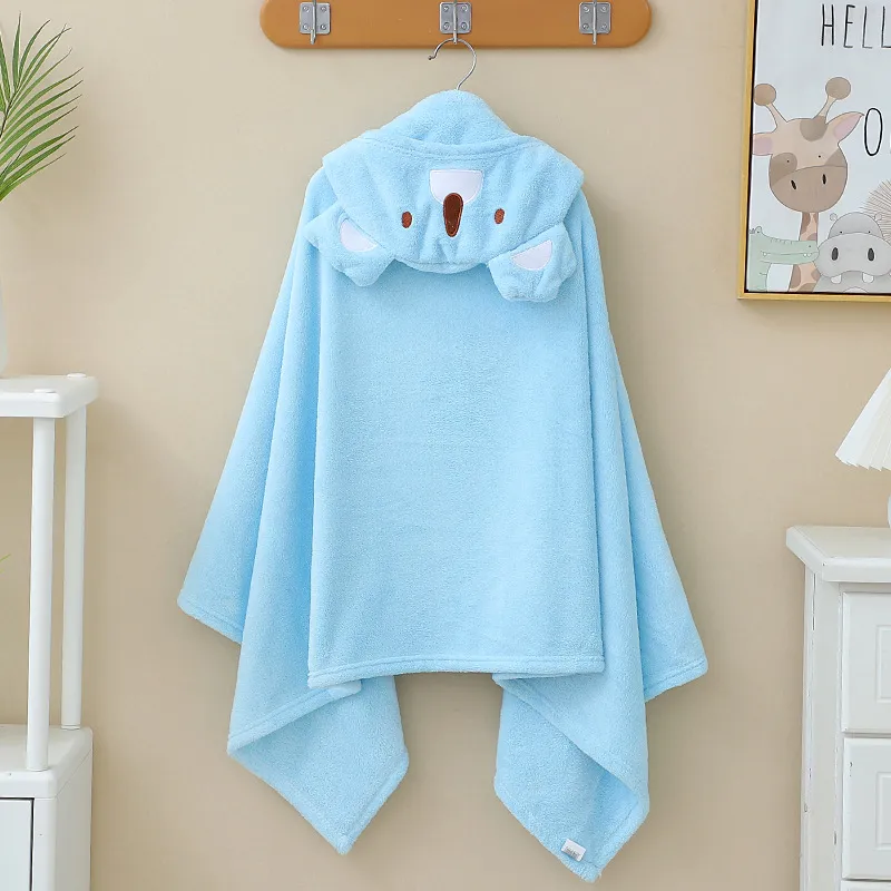 Bambino piccolo Unisex Con cappuccio Infantile Orso Costumi da bagno Blu big image 1