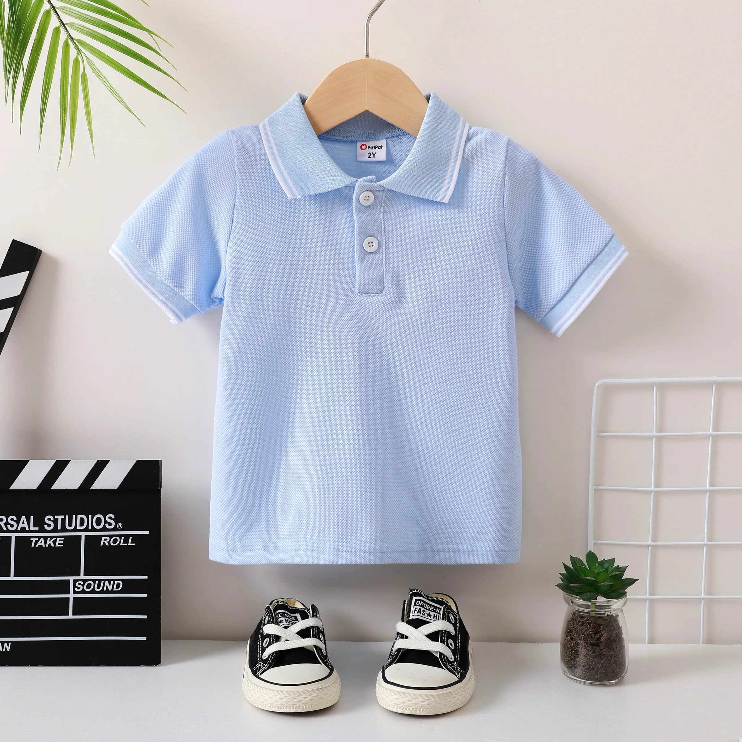 light blue polo shirt toddler