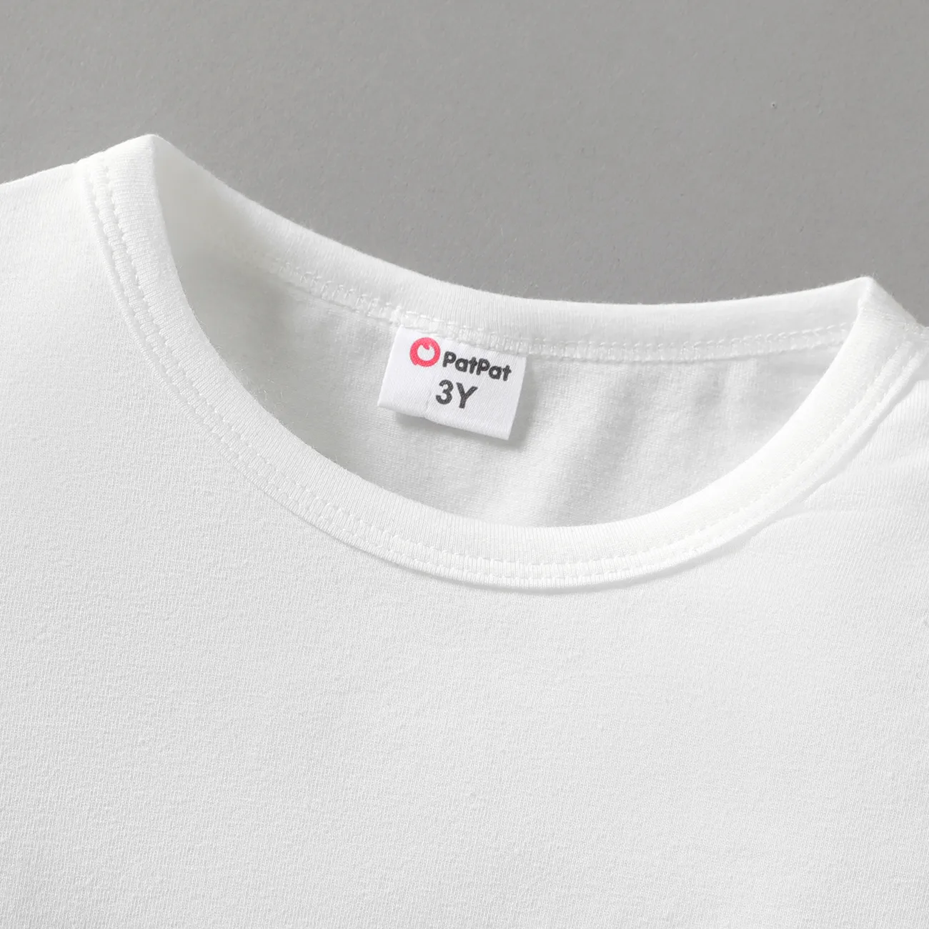 Enfant en bas âge Fille Décontracté Manches courtes T-Shirt Blanc big image 1