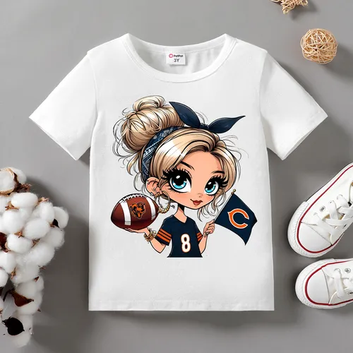 Toddlers Girl 95%Cotton Short Sleeve Casual Character Top/Tee 