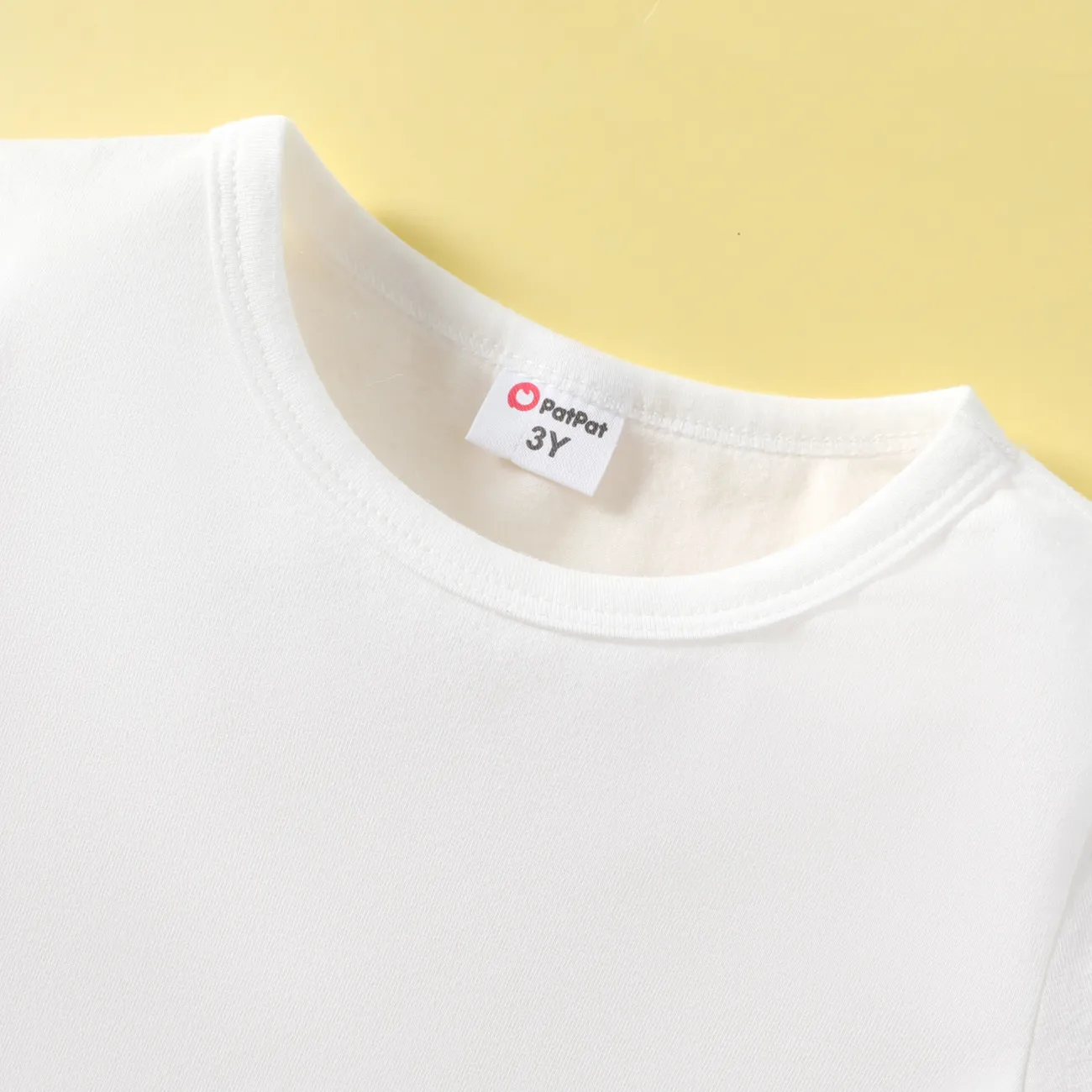 Toddler Boys' Casual 95%Cotton Football Letter  Print Short Sleeve T-shirt GhostWhite big image 1
