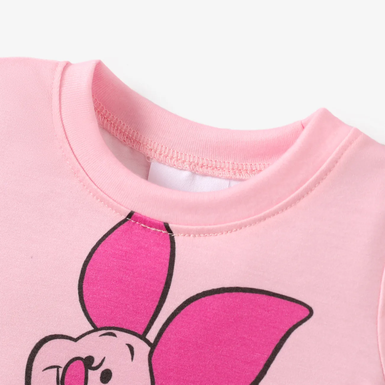 Disney Winnie the Pooh 2pcs Easter Baby/Toddler Boy/Girl Character Naia™ Print Tee and Shorts Set
 Pink big image 1