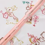 Cute Rabbit Printed Pure Cotton Children's Split-Leg Sleeping Bag, Suitable for Spring and Summer Pink