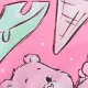 Care Bears Baby Girl Character Print Ruffled Sleeve Jumpsuit 
 Roseo