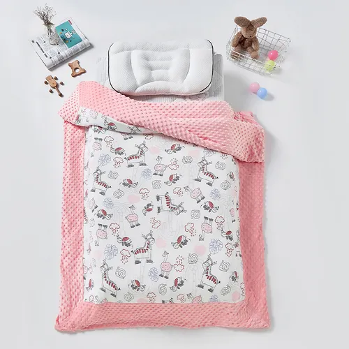 Soft Plush Cartoon Children's Comforter with Removable Inner