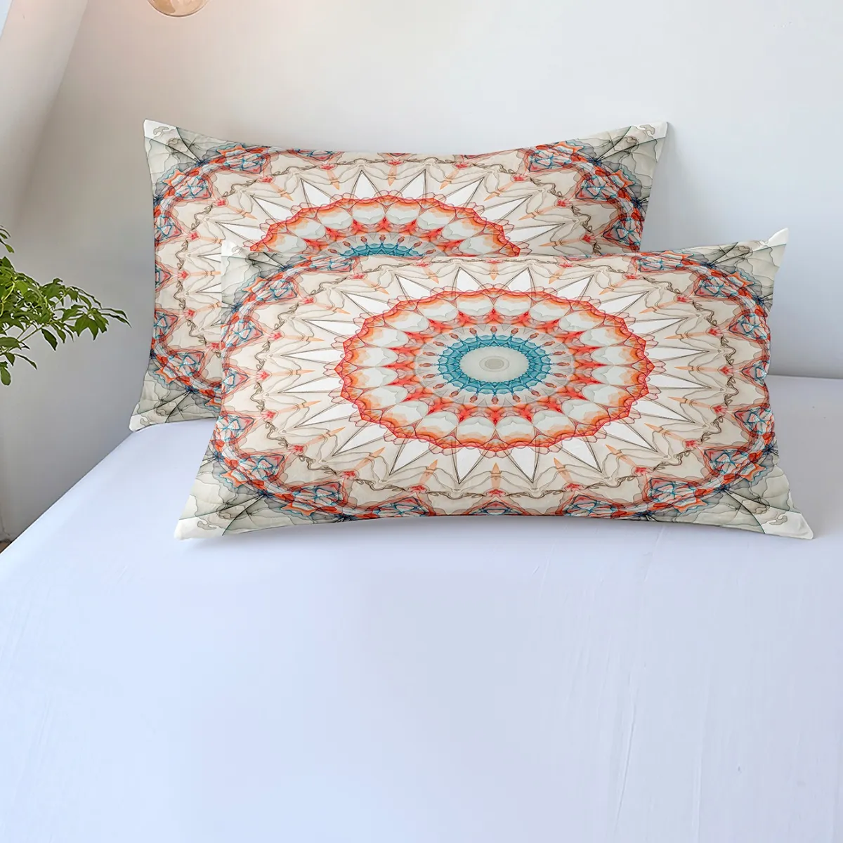 White - 2/3pcs 3D Digital Print Colorful Bedding Set - image 4