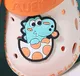 Niño pequeño / niños niña / niño graffiti patrón de dibujos animados cloacas de ventilación agujeros zapatos Lechoso