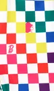 Barbie Color checkerboard/color stripe cycling pants
 Colorful