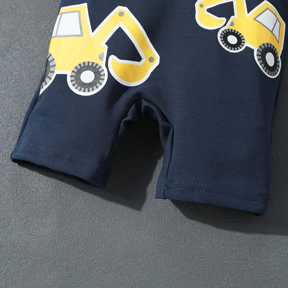 2件 嬰兒 男 童趣 短袖 嬰兒套裝 藏藍 big image 1