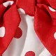2pcs Baby Girl Polka Dots Print Bow Front Cami Romper & Headband Set Red