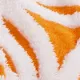PatPat 3D Couverture Sherpa Floral Coral Fleece Orange