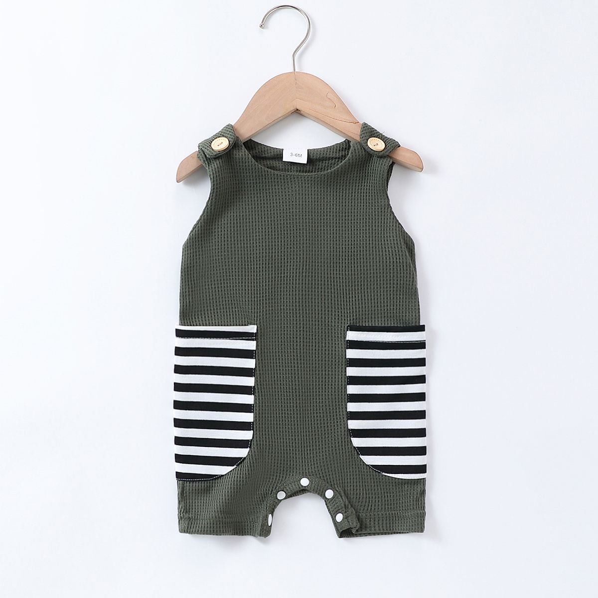 Baby Boy Casual Striped Jumpsuit