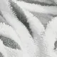 PatPat 3D Floral Coral Fleece Sherpa Blanket Grey