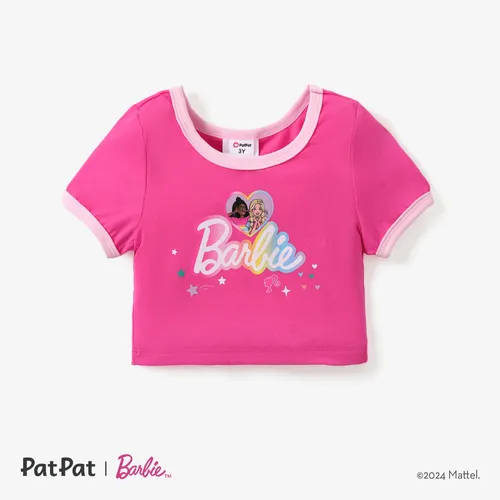 Barbie 1pc Toddler/Kids Girls Alphabet T-shirt
