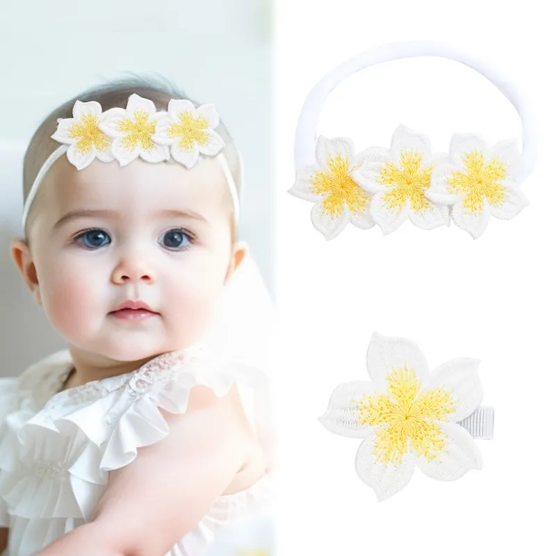 Kleinkind / Kinder Mädchen Süße handgemachte Blume Haarnadeln Farbe-A big image 1