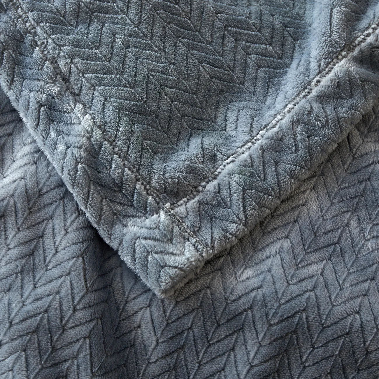Solid Color Modern and Simple Style Blanket - 150cm x 200cm Size, Warm, Comfortable, and Skin-Friendly Bluish Grey big image 1
