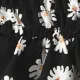 Baby Faltenbesatz Zerbrochene Blume Süß Kurzärmelig Kleider schwarz
