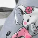 2 unidades Bebé Unissexo Elefante Infantil Manga comprida Conjunto para bebé Cinzento Claro