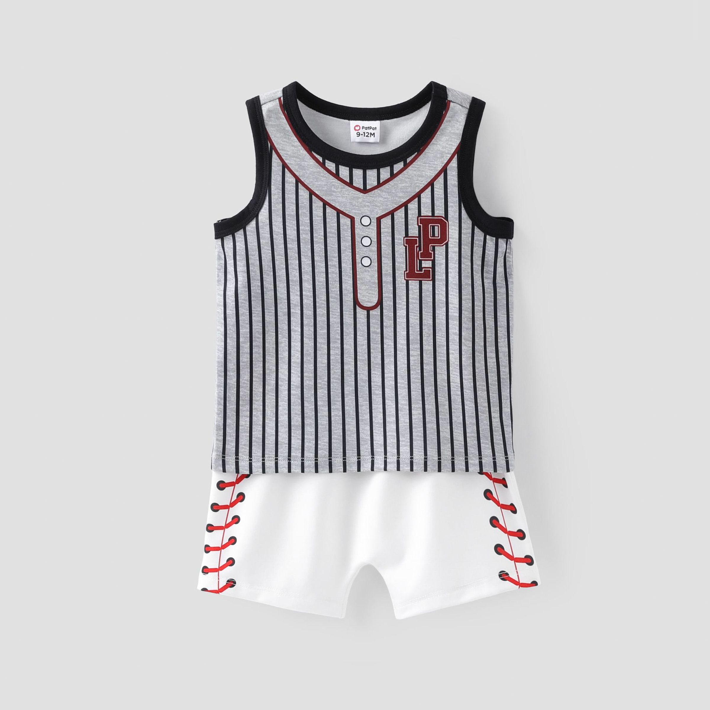 

Baby Boy 2pcs Sporty Tank Top and Shorts Set