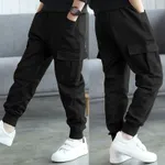 Toddler Boy Trendy Pocket Design Khaki Pants Black
